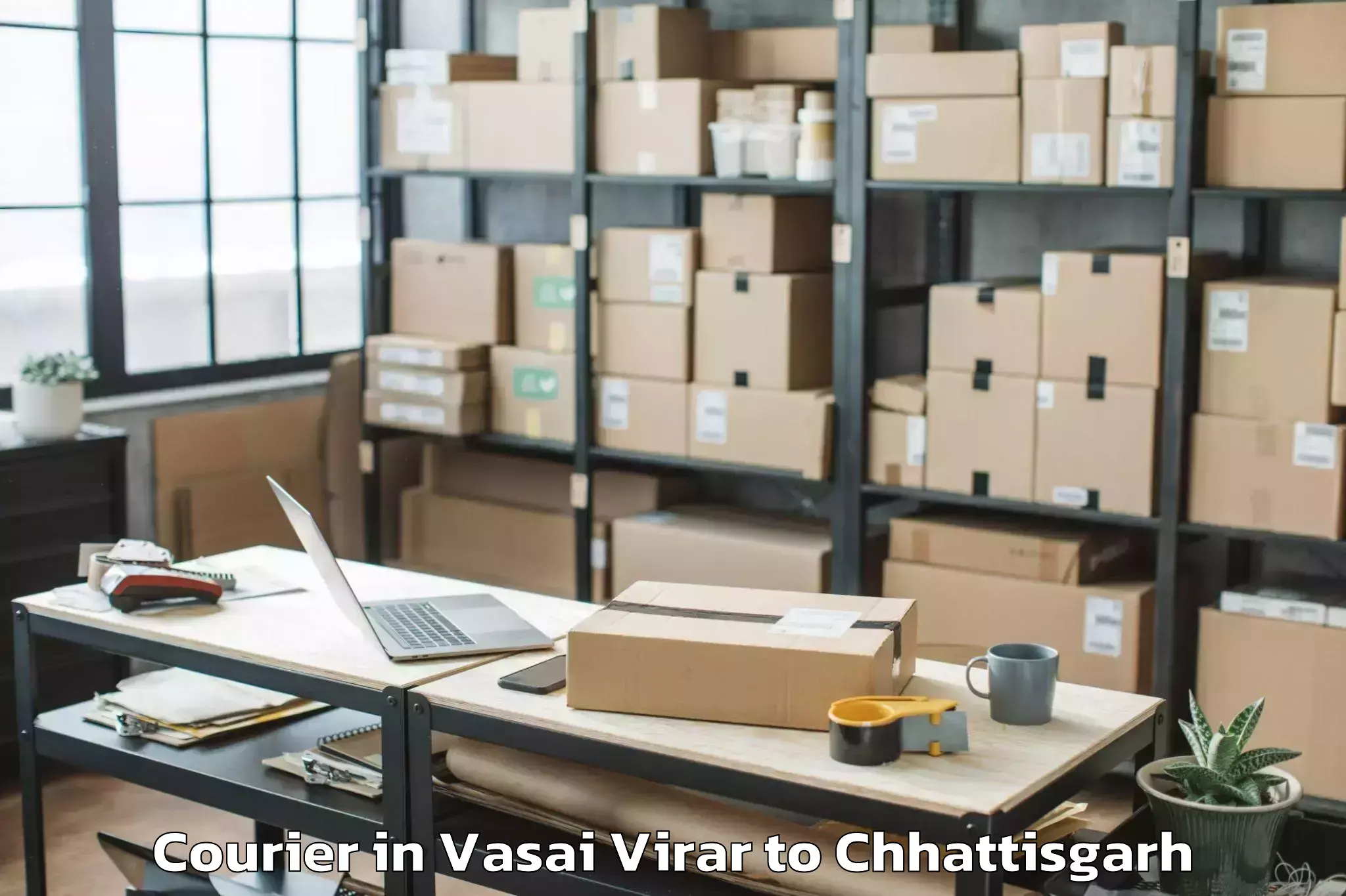 Book Vasai Virar to Sarguja University Ambikapur Courier Online